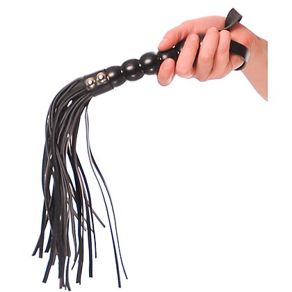 Beaded Cat-o-Nine Tails Negru 2