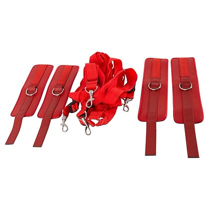 Bed Restraint Set Bad Kitty Roșu 5