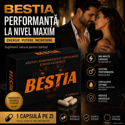 Bestia – 4 Capsule Naturale Pentru Potență, Vitalitate 2