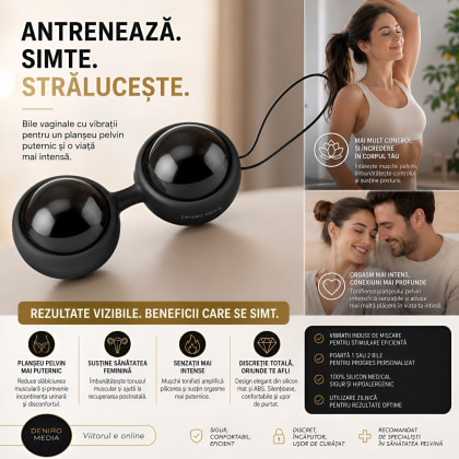 Bile Vaginale Lelo Luna Beads Noir Negru 6
