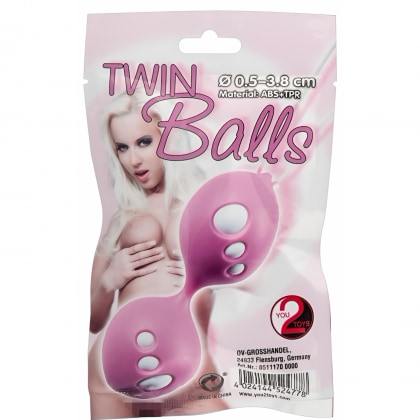 Bile Vaginale Twin pentru Antrenament Pelvian Roz 4