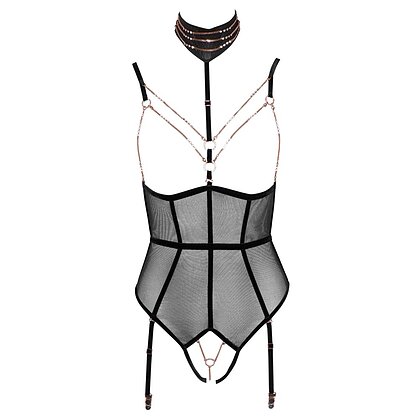 Body Abierta Fină Tessa Negru L 5