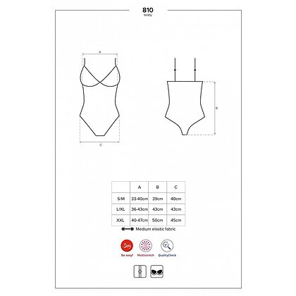 Body Obsessive 810-TED Negru L-XL 5