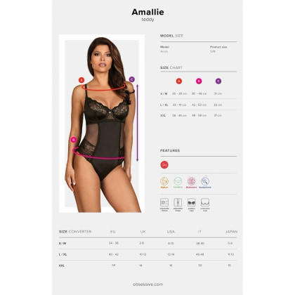 Body Obsessive Amallie Negru S-M 5