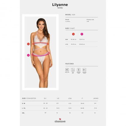 Body Obsessive lilyanne Alb L-XL 5