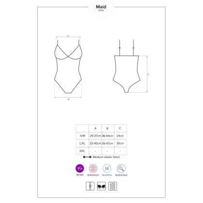 Body Obsessive Maid Albastru L-XL 5