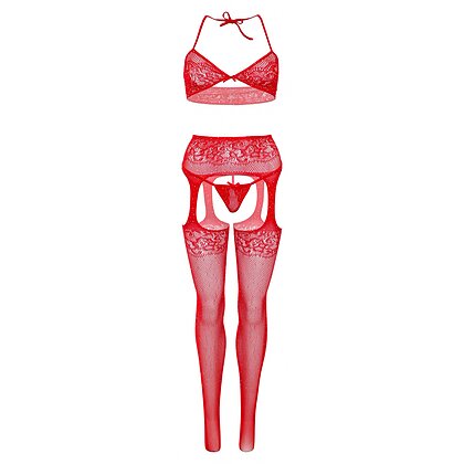 Catsuit Leg Avenue Celeste Roșu XS-L 4