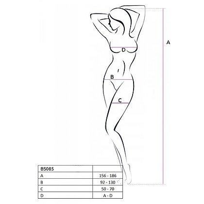 Catsuit Passion BS075 Negru S-L 5