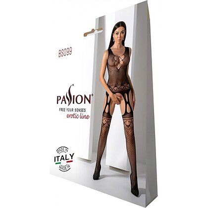 Catsuit Passion BS099 Negru S-L 5