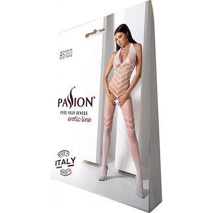 Catsuit Passion BS100 Alb S-L 3