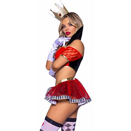 Costum Leg Avenue Burning-Hot Royal Queen Roșu M 2