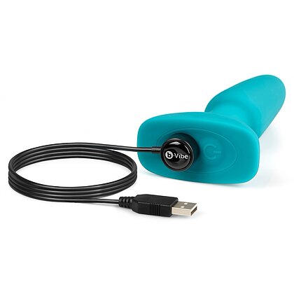 B-Vibe Vibrating Plug Albastru 4