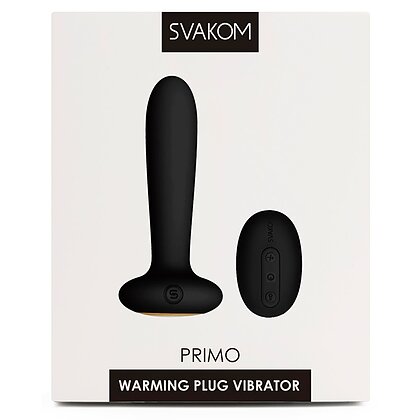 Anal Plug Cu Încălzire Și Telecomandă Svakom Primo Negru 4
