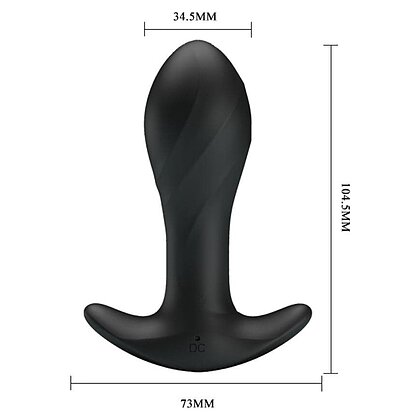 Anal Plug Pretty Love Massager Negru 7