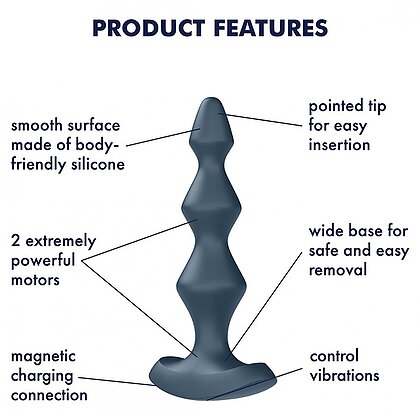 Anal Plug Satisfyer Lolli-Plug 1 Gri 6