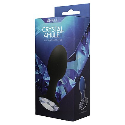 Anal Plug Small Crystal Amulet Negru 3