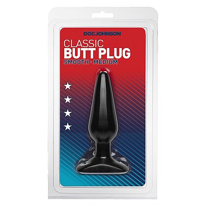 Anal Plug Smooth Mediu Negru 3
