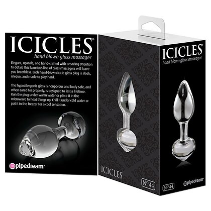 Anal Plug Sticlă Icicles No.44 Transparent 2