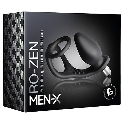 Anal Plug Vibrator cu Inel Ro-Zen Negru 7