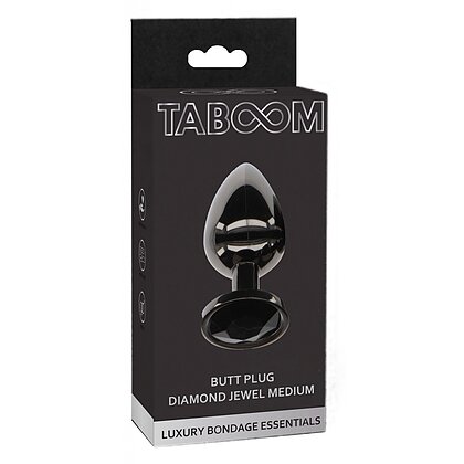 Anal Plug With Diamond Jewel M Negru 2