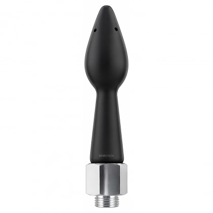 Cap Irigator Anal Negru Cu Filet Metalic