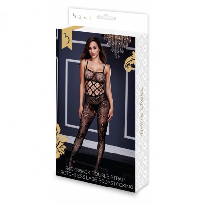 Catsuit Decupat Baci Lace Negru S-L 3