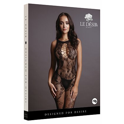 Catsuit Le Desir Criss Cross Neck Negru S-L 3
