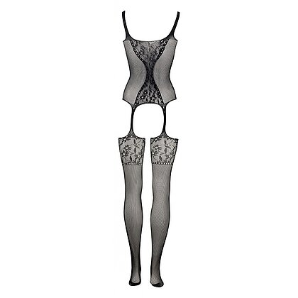 Catsuit Le Désir Fishnet and Lace Negru S-L 4