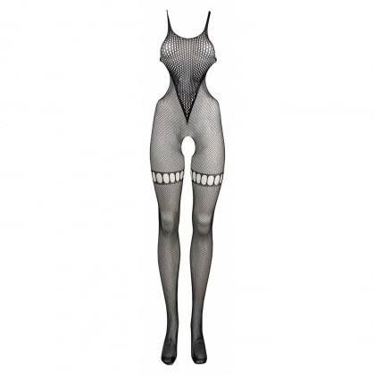 Catsuit Le Desir Net High Neck Negru S-L 3