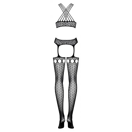 Catsuit Obsessive G313 Negru S-L 4