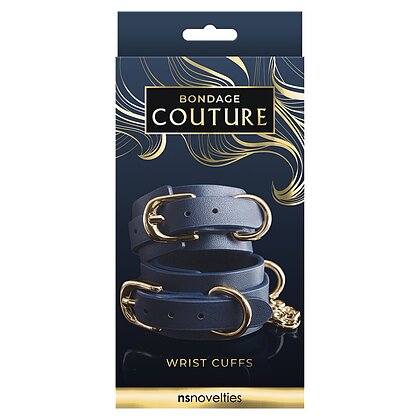 Cătușe Bondage Couture Wrist Albastru 2