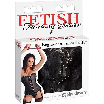 Cătușe Fetish Beginners Furry Negru 4