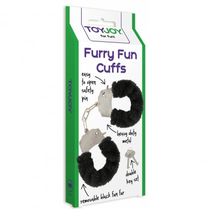 Set Limited Edition Lovers Fantasy Negru + Cătușe Furry Fun Cuffs Negru 3