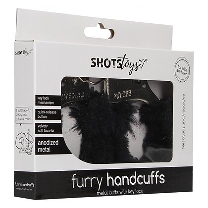 Cătușe cu Blăniță Furry Fun cu Buton de Eliberare 4