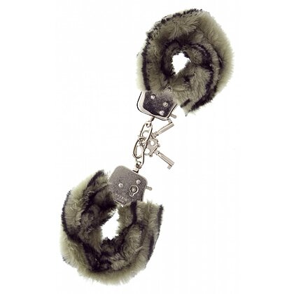 Catuse Metal Handcuff With Plush Zebra