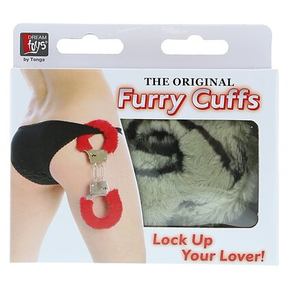 Cătușe Metal Handcuff With Plush Zebră Gri 2