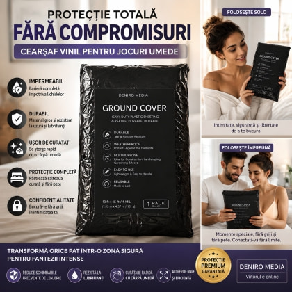 Cearceaf Vinyl Bed Sheet Negru 2