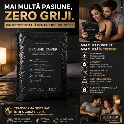 Cearceaf Vinyl Bed Sheet Negru 3