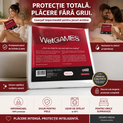 Cearșaf Vinyl WetGames Alb 5