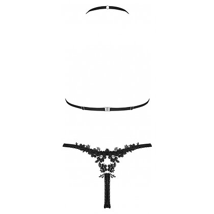 Set Obsessive Celia Noir 2 Piese Negru XL-2XL 4