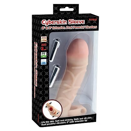 Prelungitor Penis Charmly Cyberskin Extension Sleeve 2