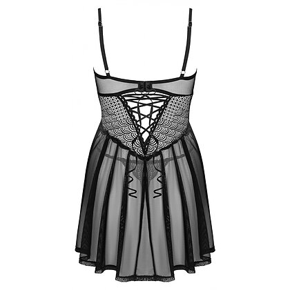 Babydoll Obsessive Chemeris Negru XS-S 4