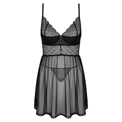 Babydoll Obsessive Chemeris Negru M-L