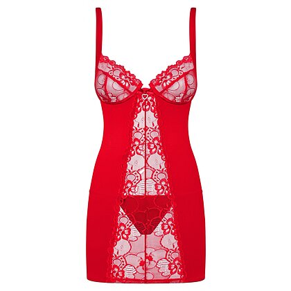 Chemise Obsessive Heartina Rosu 2XL