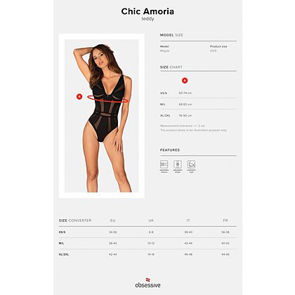 Body Obsessive Chic Amoria Negru M-L 5