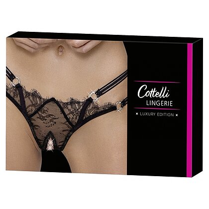 Chilot Decupat Cottelli Collection Agatha Negru M-L 6