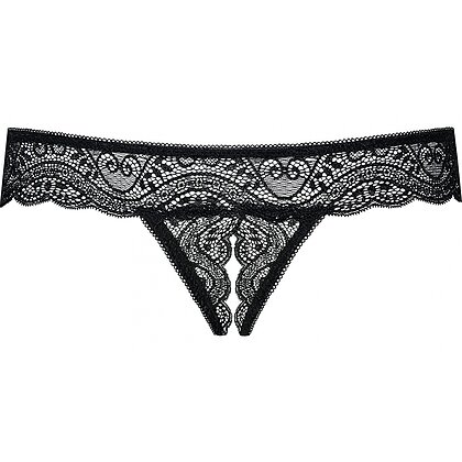 Chilot Decupat Obsessive Miamor Negru L-XL 4