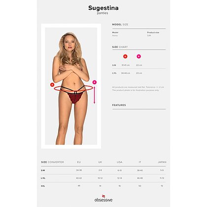 Chilot Obsessive Sugestina Vișiniu L-XL 5