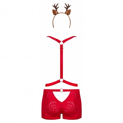 Costum Obsessive Mr. Reindy Roșu L-XL 4