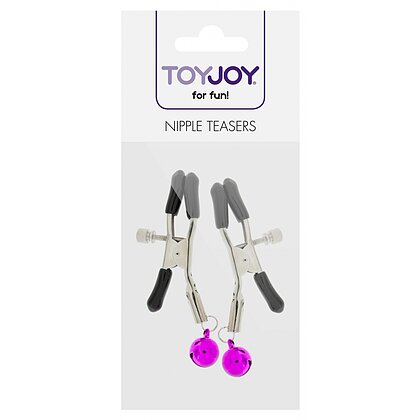 Clești ToyJoy Pentru Sfârcuri Nipple Teasers cu Clopoței Negru 3